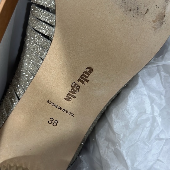 ⭐️ NEW ⭐️ CULT GAIA Alia Glitter Leather Mules - Picture 7 of 7
